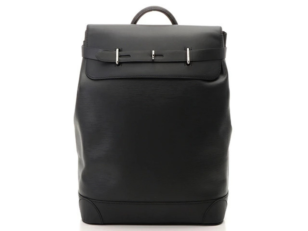 LOUIS VUITTON Steamer Backpack Epi Noir Black
